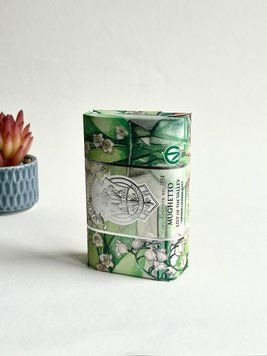 Мило парфумоване, легкий аромат квіток конвалії, Mughetto Lily of The Valley, La Florentina, Італія, 200 грам 8003085017064 фото