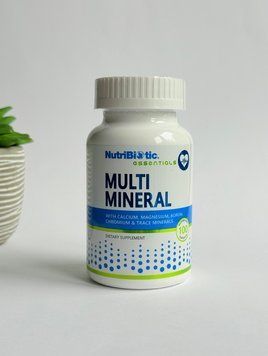Комплекс мультимінералів: кальцій, магній, борон, хром та інші, Multi Mineral, NutriBiotic, США, 100 капсул 728177006402 фото