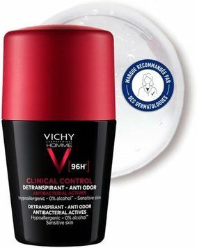 Антиперспірант чоловічий Clinical Control Detranspirant 96H, ViCHY, Франція, 50 ml 2230000005202 фото