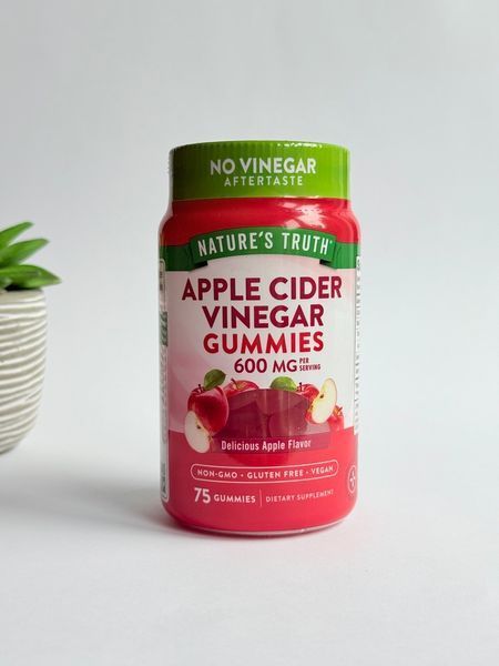 Оригінальна упаковка Яблучний оцет, 600 мг на порцію, Apple Cider Vinegar 600 mg Gummies, Nature`s Truth, 75 жувальних подушечок з аптек США | Vitasence