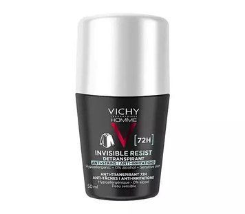 Антиперспірант чоловічий Invesible Resist Dermo 72H, ViCHY, Франція, 50 ml 2230000005219 фото