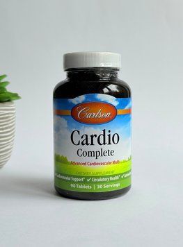 Оригінальна упаковка Покращений комплекс для серцево-судинної системи, Cardio Complete, Carlson, США, 90 таблеток з аптек США | Vitasence
