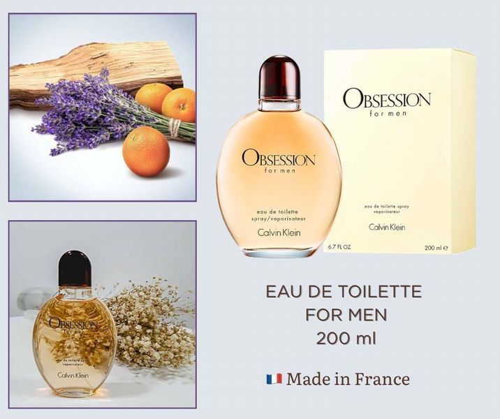 Туалетна вода Obsession for Men, Calvin Klein, Франція, 200 мл 088300106752 фото