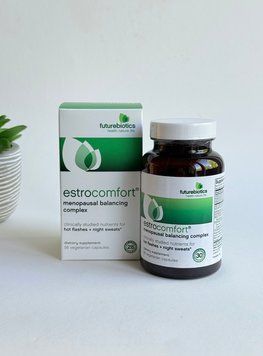 Натуральна добавка для комфортного полегшення симптомів менопаузи, Estrocomfort menopausal balancing complex, Futurebiotics, США, 56 капсул 049479025145 фото