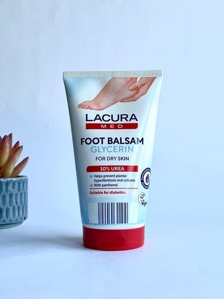 Бальзам для ніг лікувальний Foot Balsam 10% Urea for Dry Skin, Lacura Med, Німеччина, 150 мл 2230000003949 фото