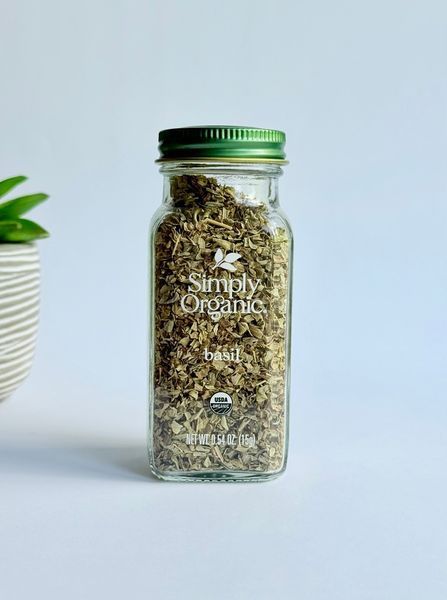 Оригінальна упаковка Спеція Базилік, Basil Simply Organic, США, 15 грам з аптек США | Vitasence