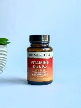 Комплекс вітамінів D3 + K2 для імунітету і здоров'я суглобів, Vitamins D3 + K2, Dr. Mercola, США, 30 капсул 810094210991 фото