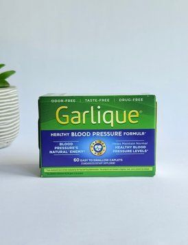 Оригінальна упаковка Добавка для нормалізації артеріального тиску, Garlique Healthy Blood Pressure formula, Focus, США, 60 таблеток з аптек США | Vitasence