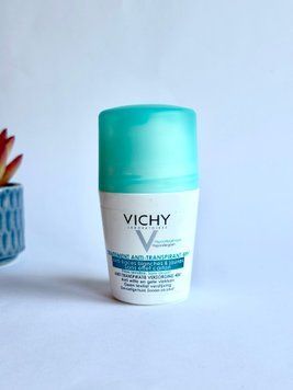 Оригінальна упаковка дезік голуба кришка і полоска Traitement Anti-Transpirant 48H, ViCHY, 50 ml з аптек США | Vitasence