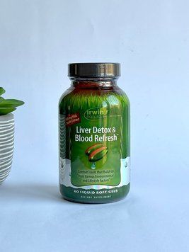 Добавка для детоксу печінки і відновлення крові, Liver Detox & Blood Refresh&trade;, Irwin Naturals, США, 60 капсул 710363594619 фото