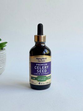 Оригінальна упаковка Екстракт селери в краплях, Celery Seed Extract Liquid Drops, Piping Rock, США, 118 мл з аптек США | Vitasence