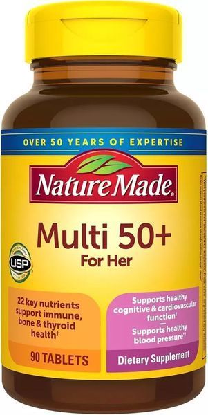 Повний комплекс мультивітамінів для жінок віку 50+, Multi 50+ for Her, Nature Made, США, 90 таблеток 2230000005028 фото