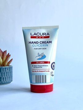 Бальзам для рук лікувальний Hand Cream 5% Urea for Dry Skin, Lacura med, Німеччина, 150 мл 24043175 фото