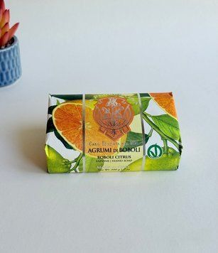 Мило парфумоване, свіжий аромат Цитрус Боболі, Agrumi di Boboli Citrus, La Florentina, Італія, 200 грам 8003085017002 фото
